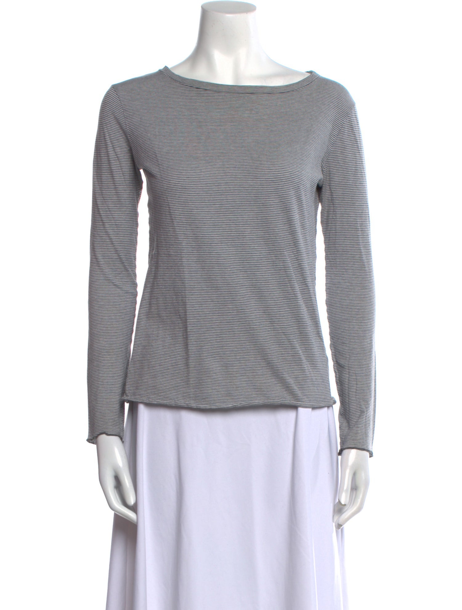 Nili Lotan Striped Bateau Neckline Top