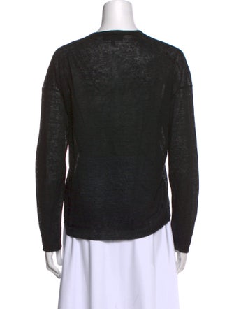 Nili Lotan Linen V-Neck Top