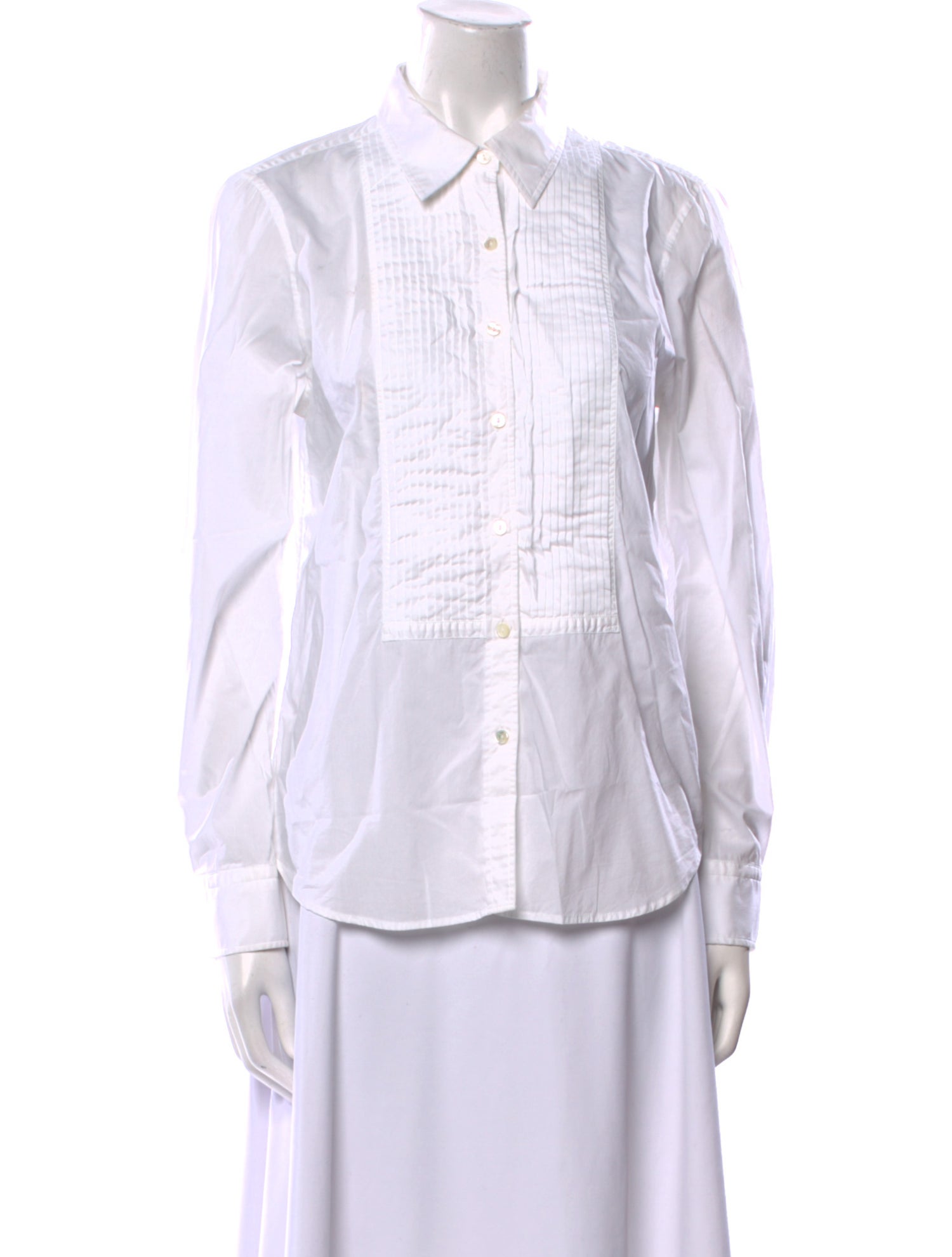 Nili Lotan Long Sleeve Button-Up Top