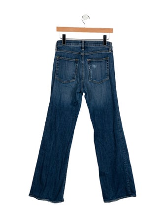 Nili Lotan Mid-Rise Wide Leg Jeans