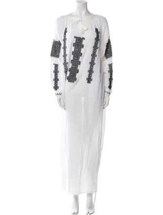 Nili Lotan Printed Long Dress