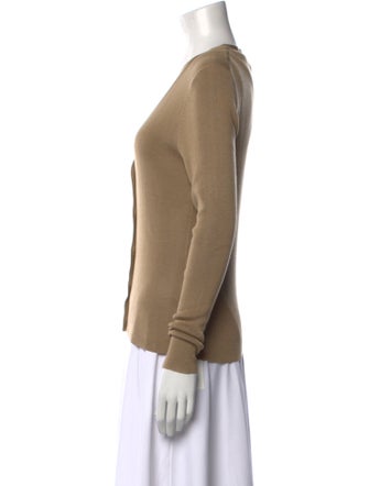 Nili Lotan Silk V-Neck Sweater