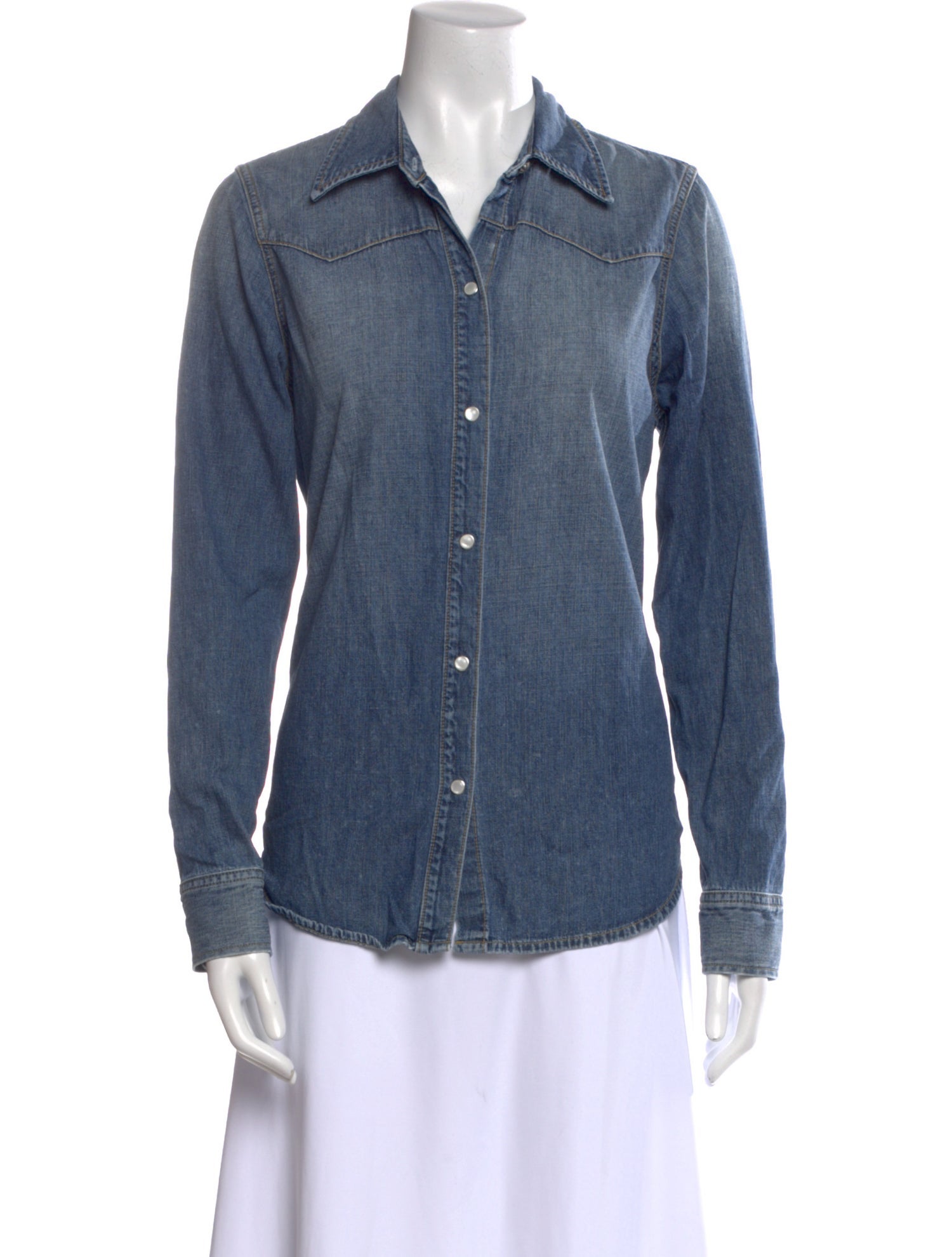 Nili Lotan Long Sleeve Button-Up Top