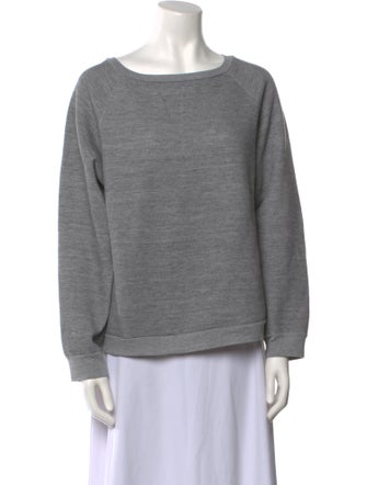 Nili Lotan Bateau Neckline Long Sleeve Sweatshirt