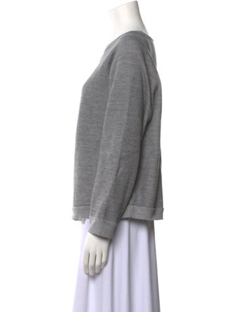 Nili Lotan Bateau Neckline Long Sleeve Sweatshirt