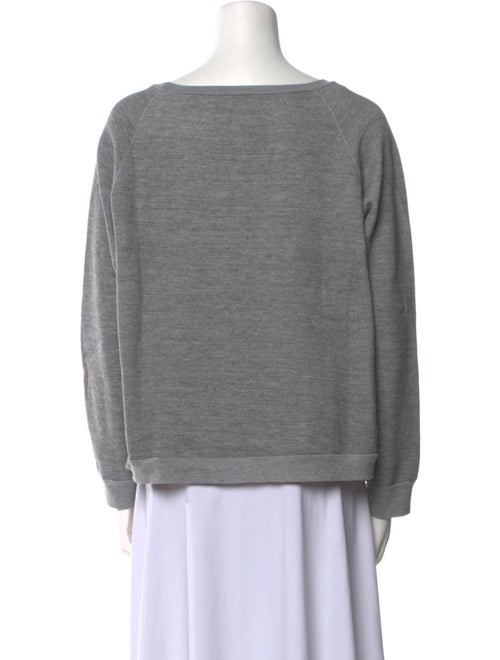 Nili Lotan Bateau Neckline Long Sleeve Sweatshirt