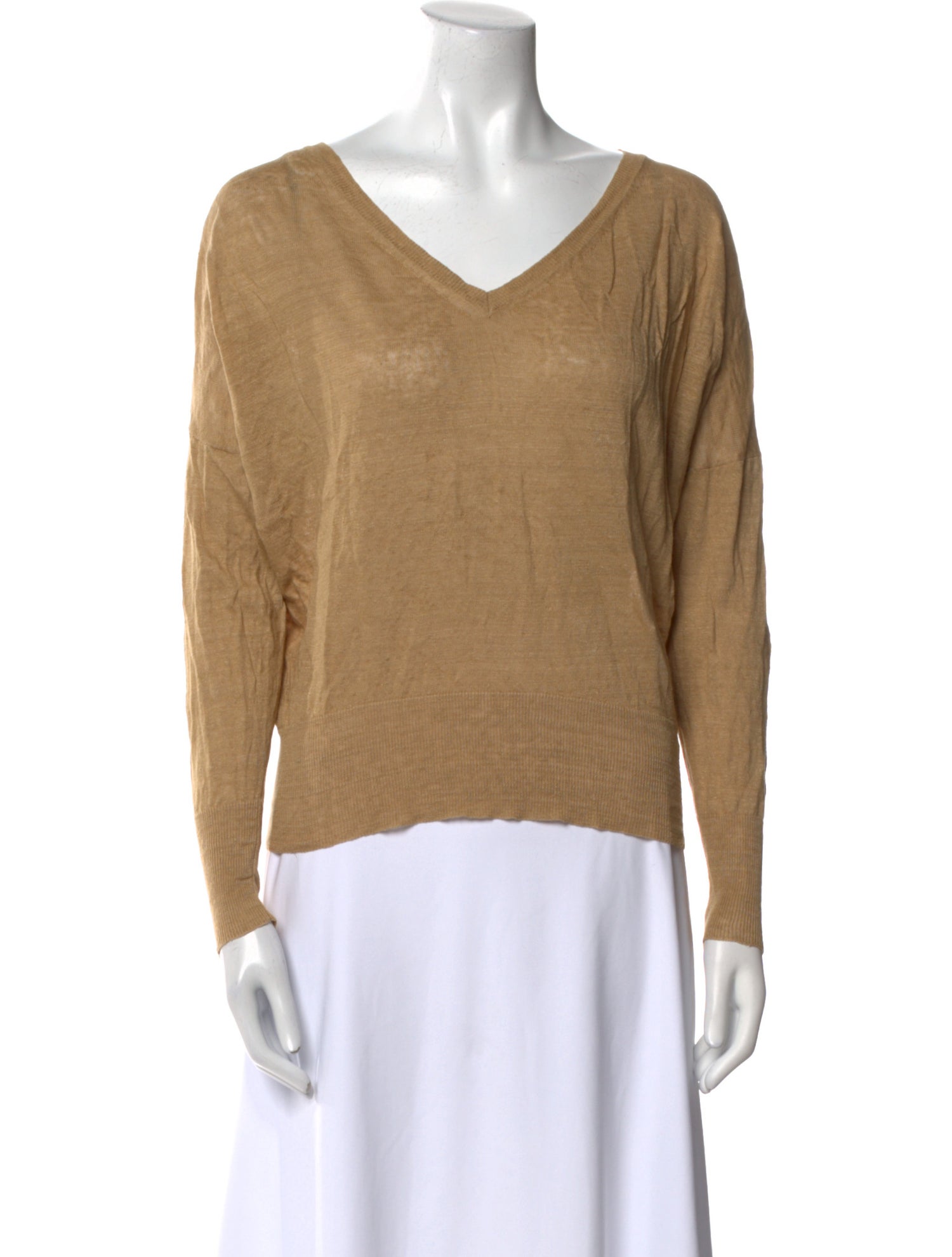 Nili Lotan Linen V-Neck Top