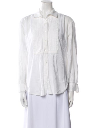 Nili Lotan Long Sleeve Button-Up Top
