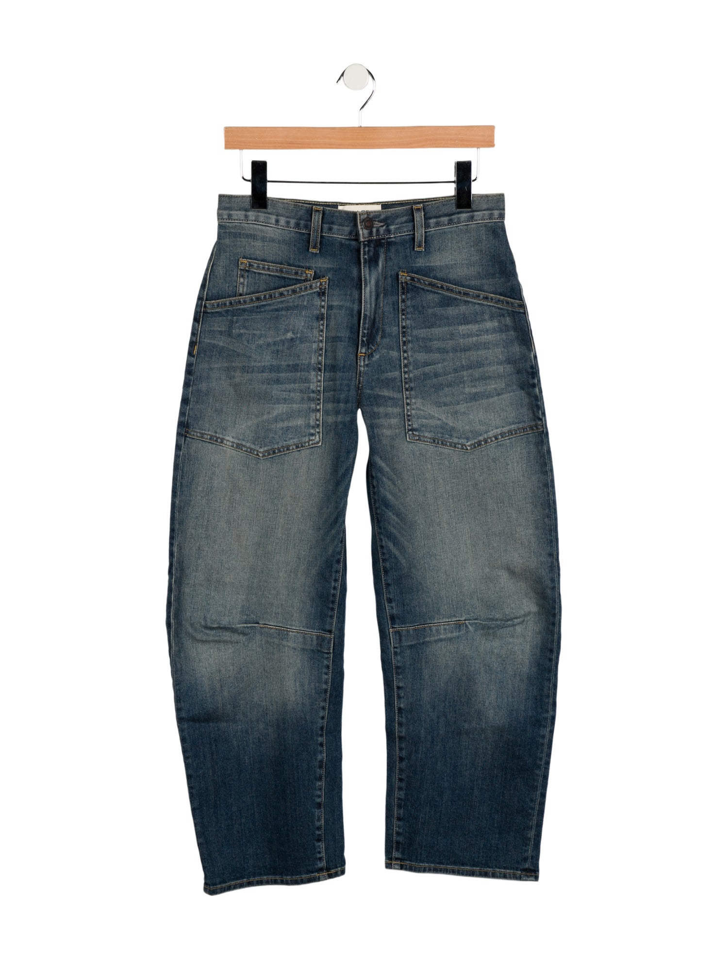 Nili Lotan Mid-Rise Wide Leg Jeans