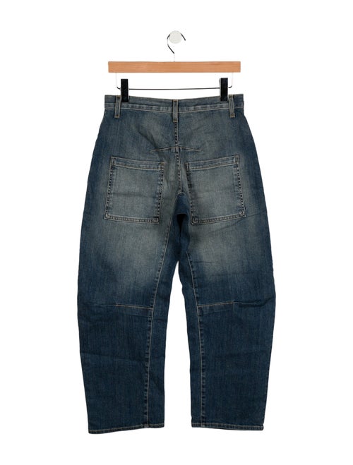 Nili Lotan Mid-Rise Wide Leg Jeans