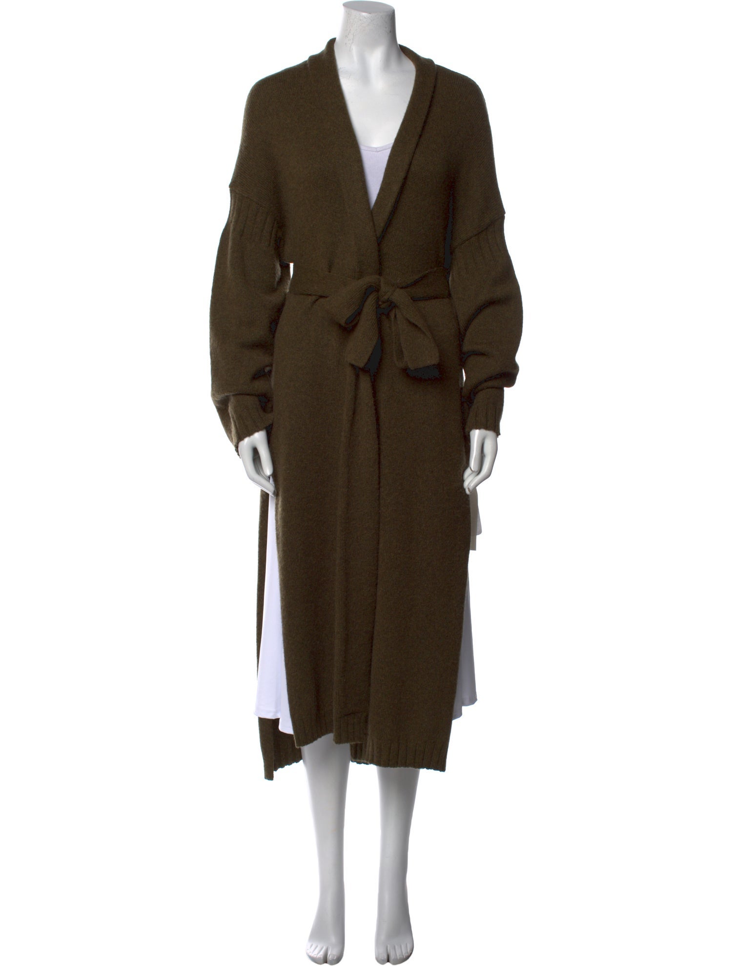 Nili Lotan Merino Wool Open Front Sweater