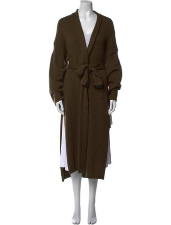 Nili Lotan Merino Wool Open Front Sweater