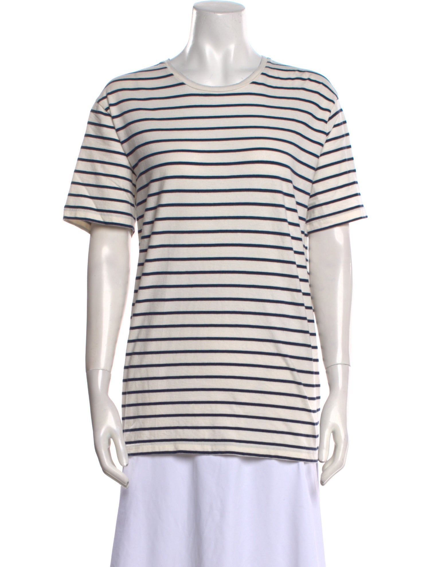 Nili Lotan Striped Crew Neck T-Shirt