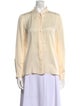 Nili Lotan Silk Long Sleeve Button-Up Top