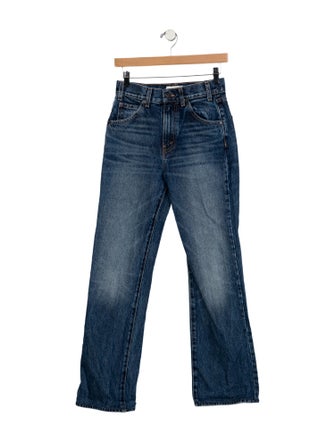 Nili Lotan Mid-Rise Straight Leg Jeans