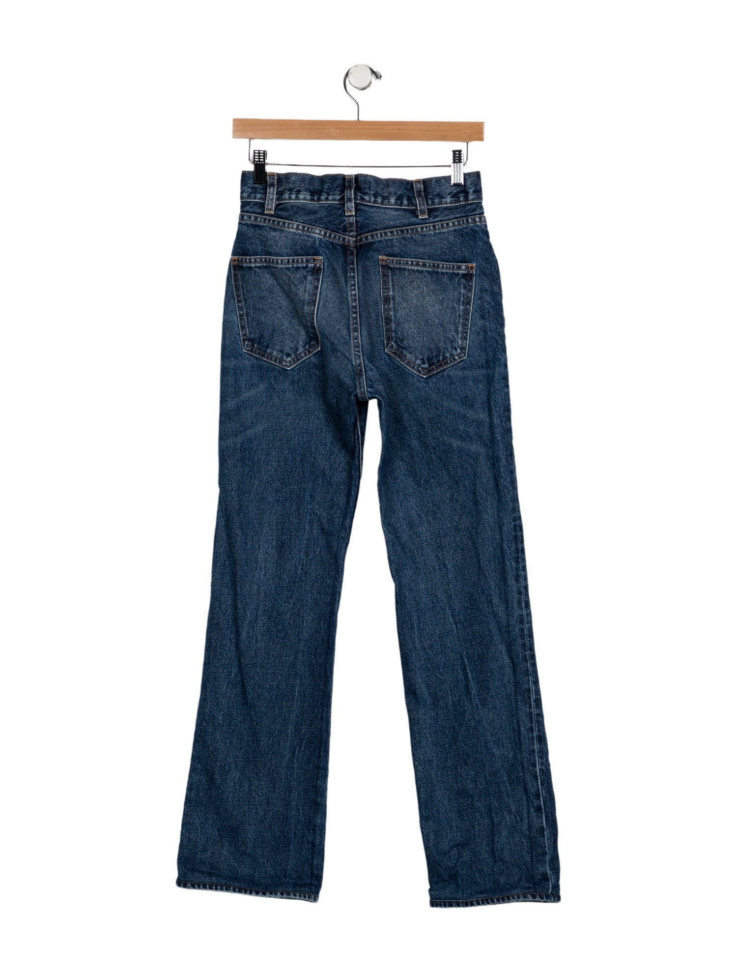 Nili Lotan Mid-Rise Straight Leg Jeans