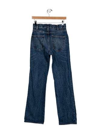 Nili Lotan Mid-Rise Straight Leg Jeans