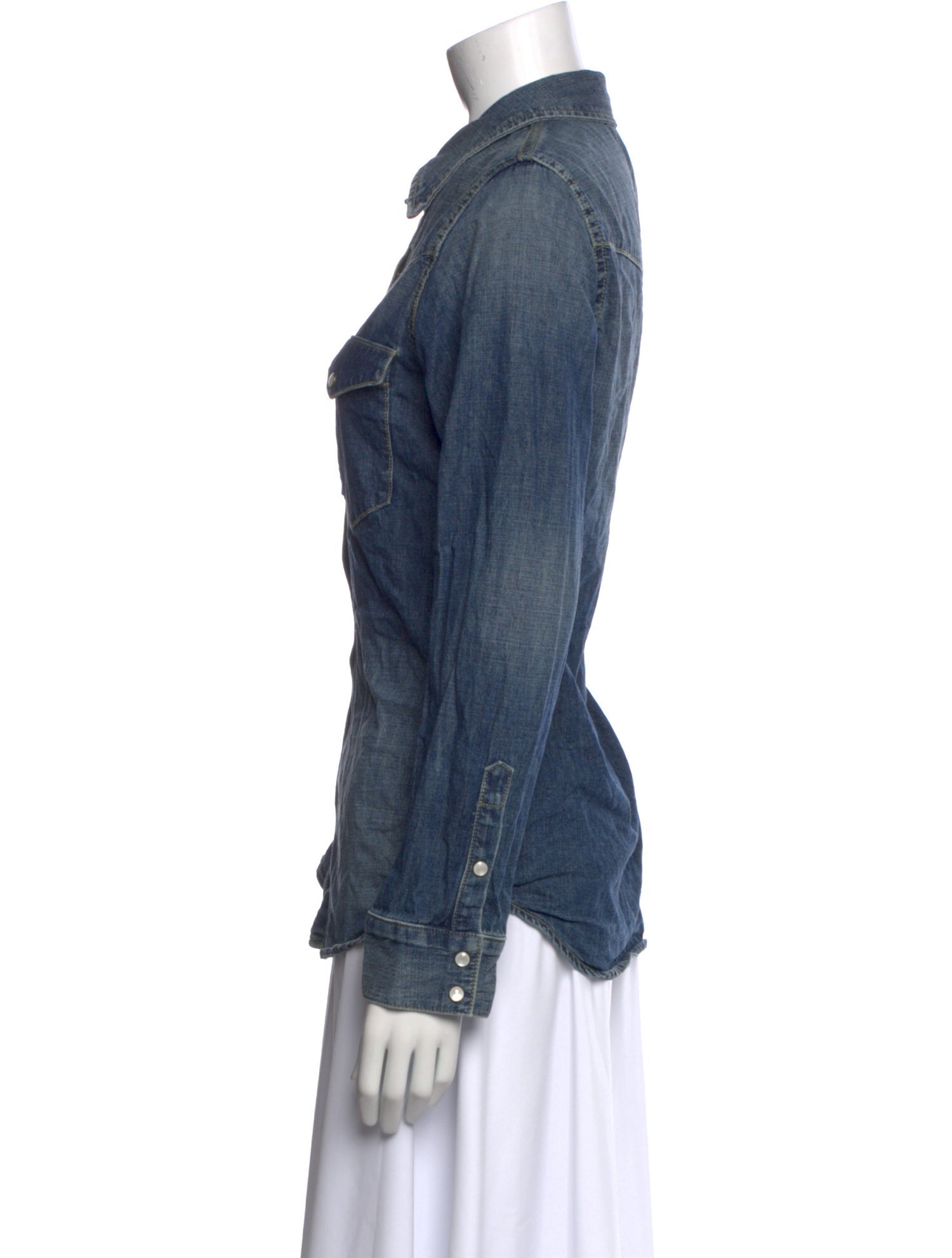 Nili Lotan Long Sleeve Button-Up Top