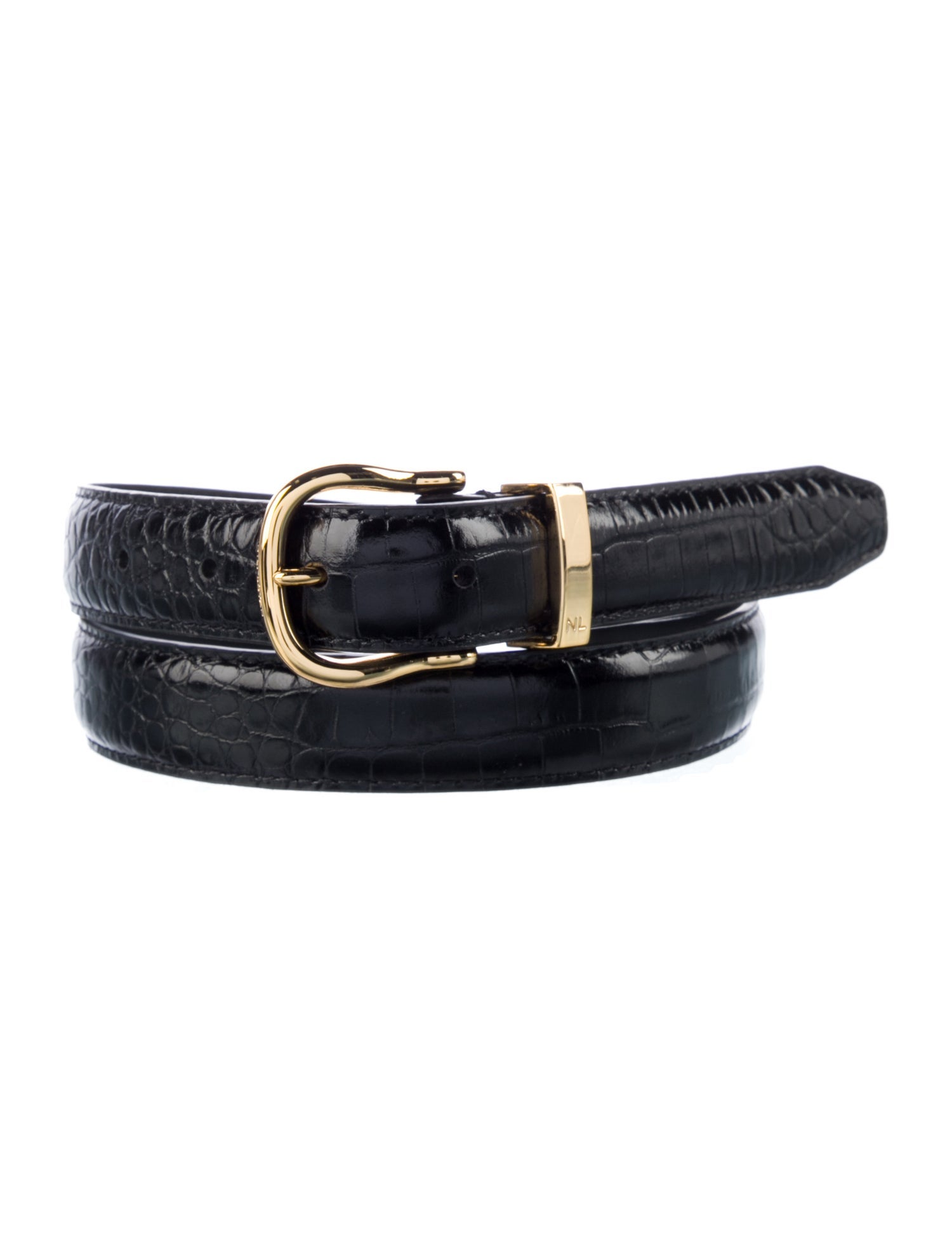 Nili Lotan Skinny Leather Belt