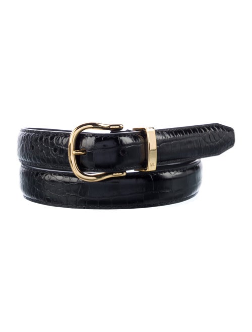 Nili Lotan Skinny Leather Belt