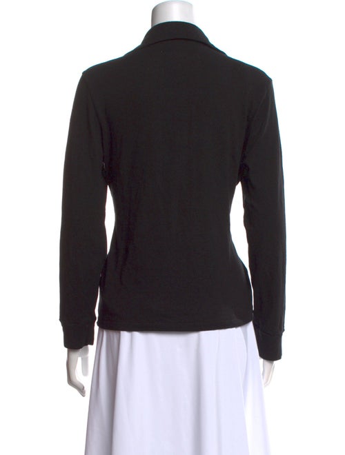 Nili Lotan V-Neck Long Sleeve Button-Up Top