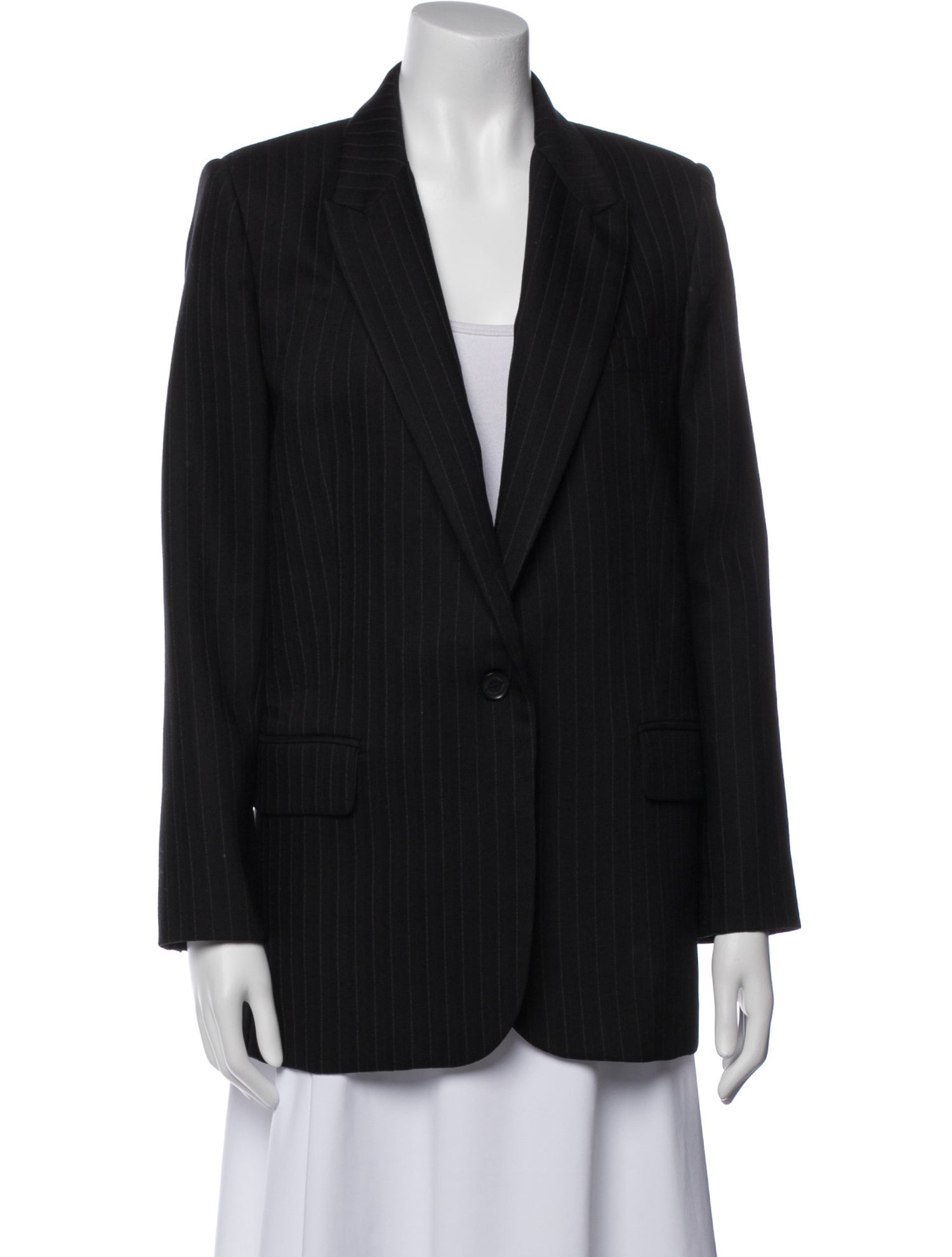 Nili Lotan Virgin Wool Striped Blazer
