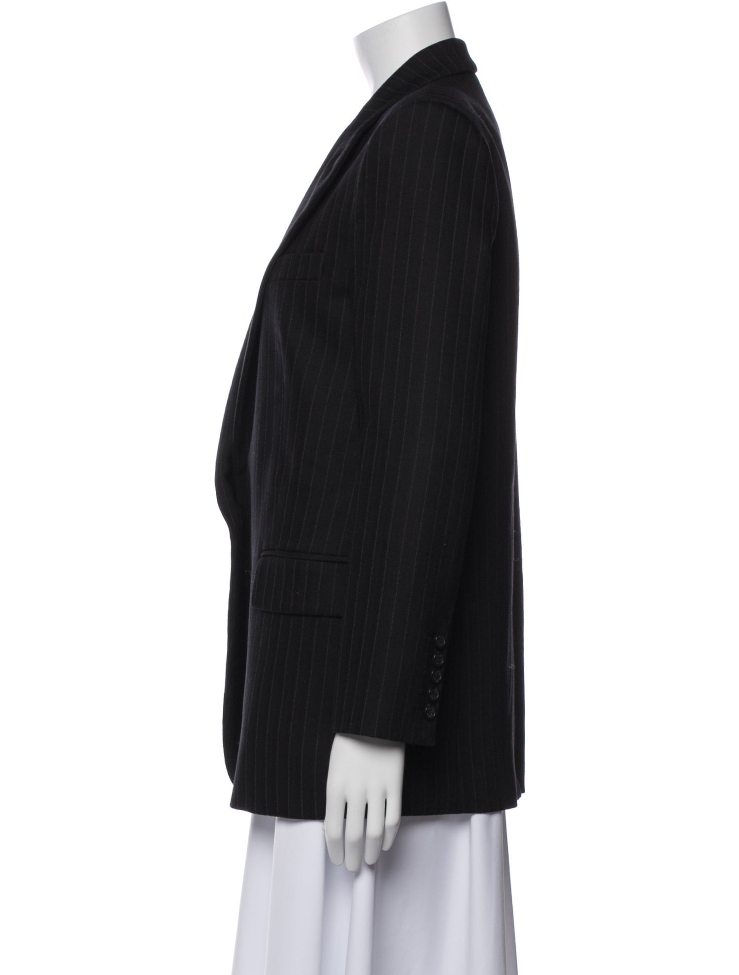 Nili Lotan Virgin Wool Striped Blazer