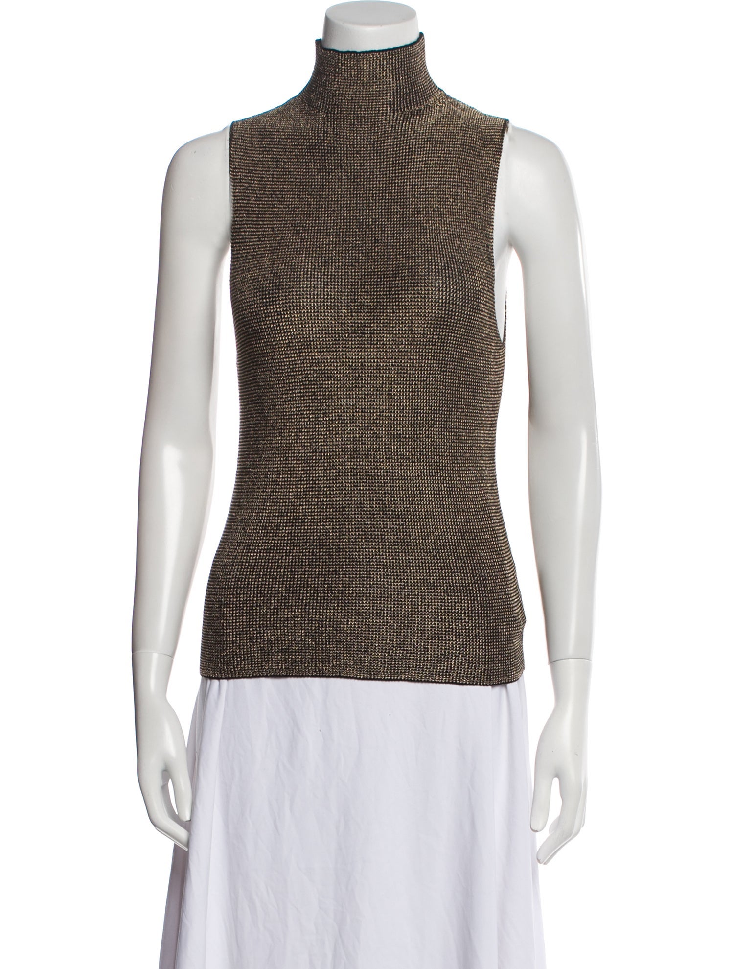 Nili Lotan Printed Turtleneck Top w/ Tags