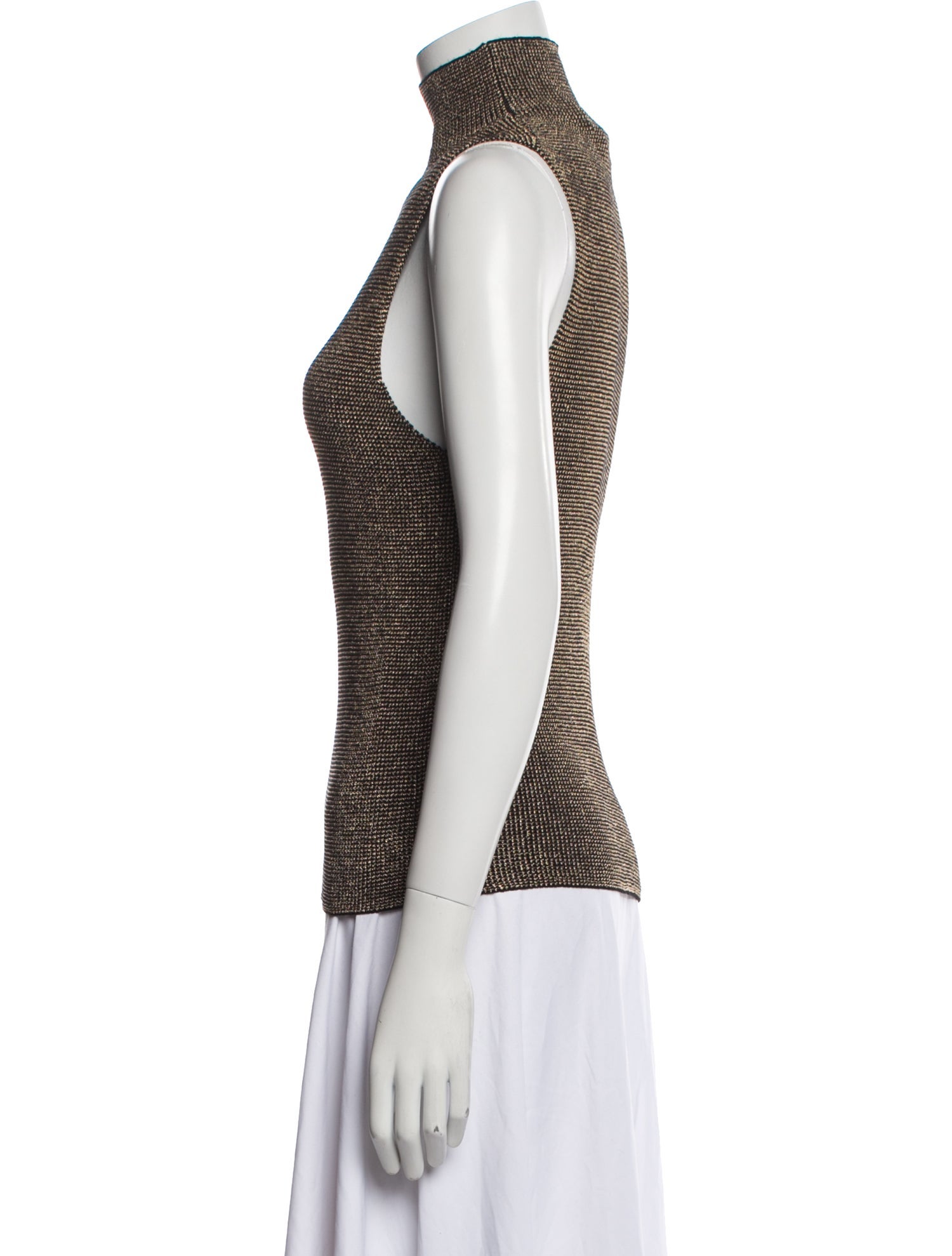 Nili Lotan Printed Turtleneck Top w/ Tags