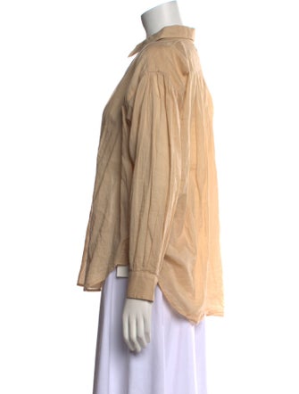 Nili Lotan Long Sleeve Button-Up Top