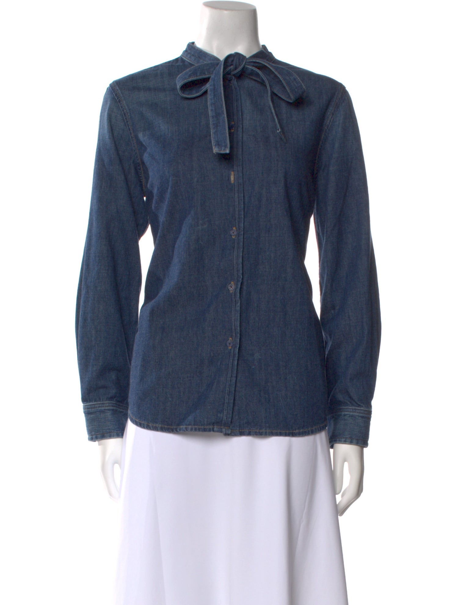 Nili Lotan Long Sleeve Button-Up Top