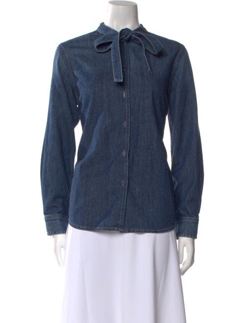 Nili Lotan Long Sleeve Button-Up Top