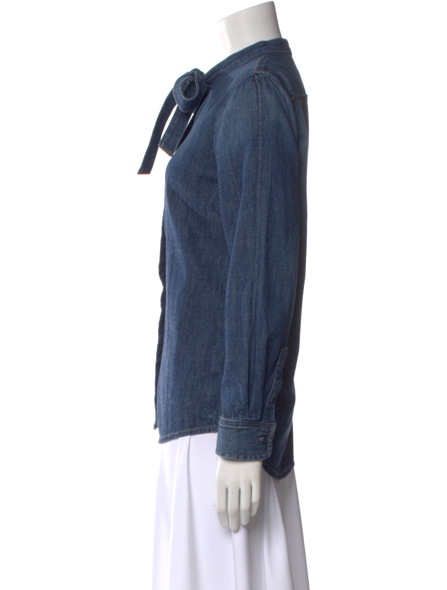 Nili Lotan Long Sleeve Button-Up Top