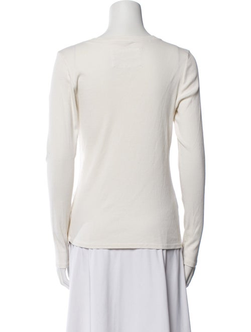 Nili Lotan V-Neck Long Sleeve Top