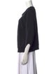 Nili Lotan Scoop Neck Three-Quarter Sleeve Sweatshirt