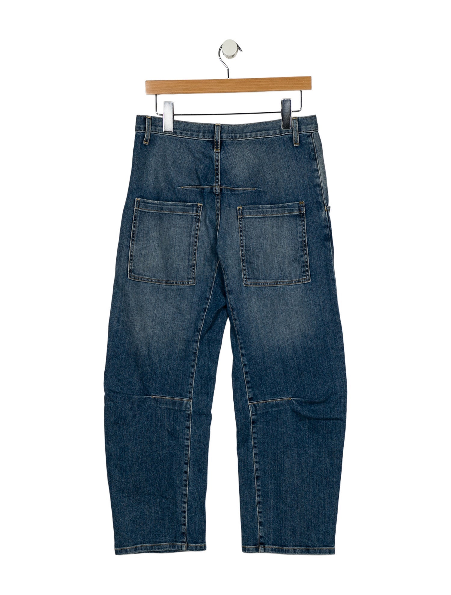 Nili Lotan Mid-Rise Straight Leg Jeans