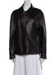Nili Lotan Lamb Leather Biker Jacket