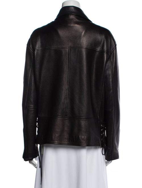 Nili Lotan Lamb Leather Biker Jacket