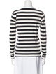Nili Lotan Striped Crew Neck Top