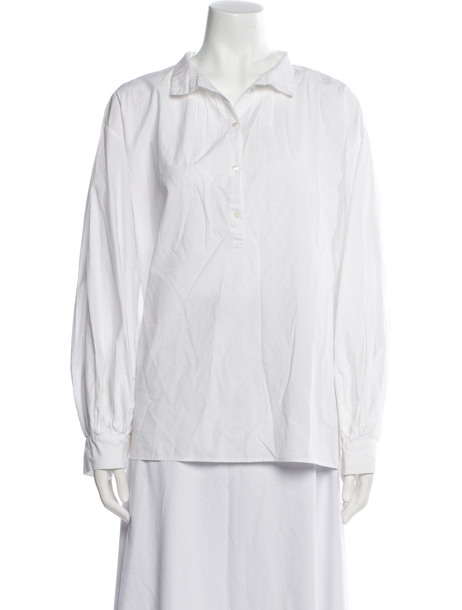 Nili Lotan Long Sleeve Button-Up Top