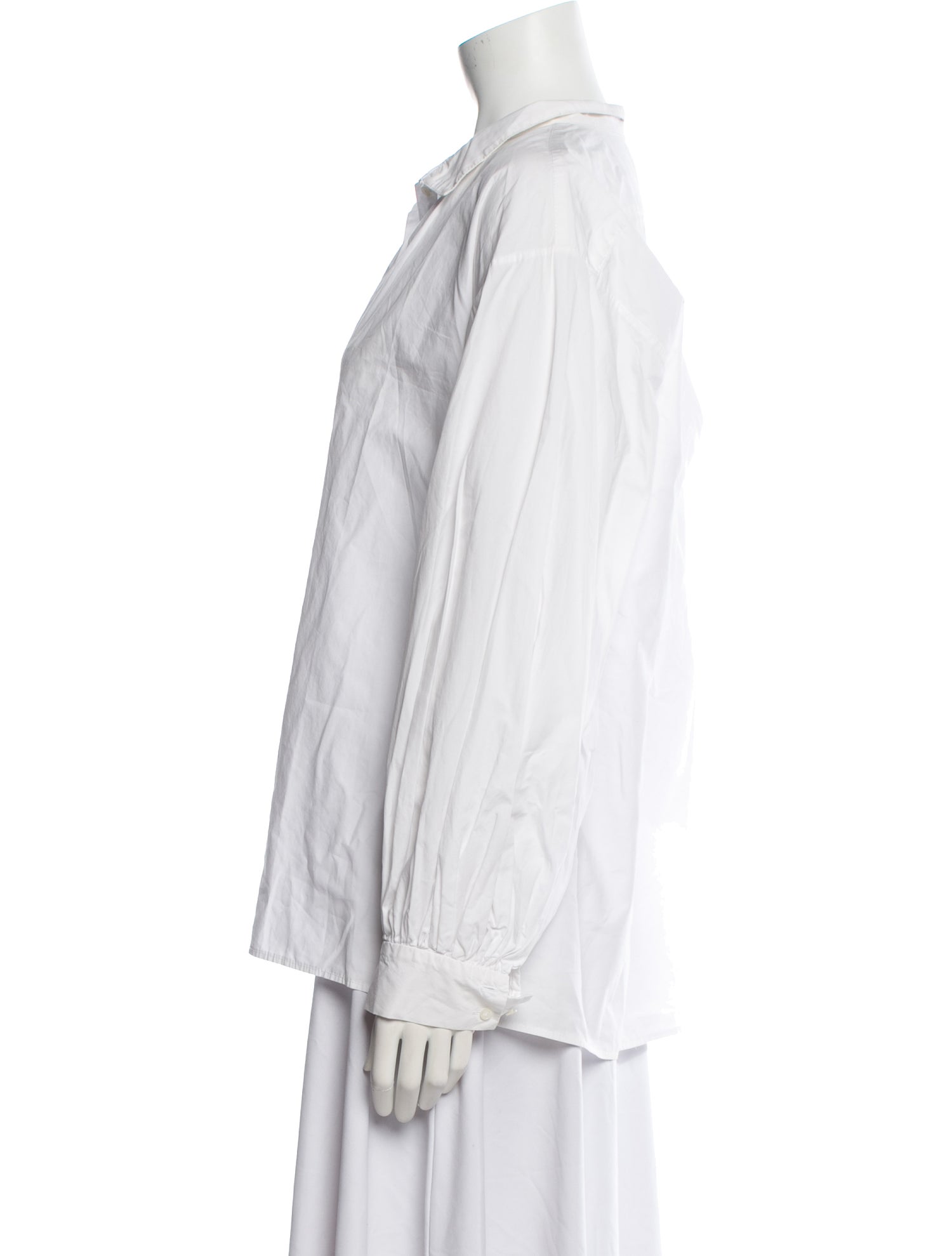 Nili Lotan Long Sleeve Button-Up Top