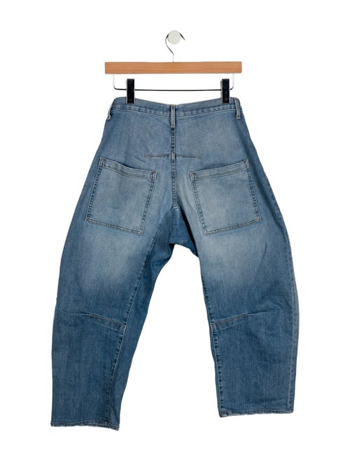 Nili Lotan Mid-Rise Straight Leg Jeans