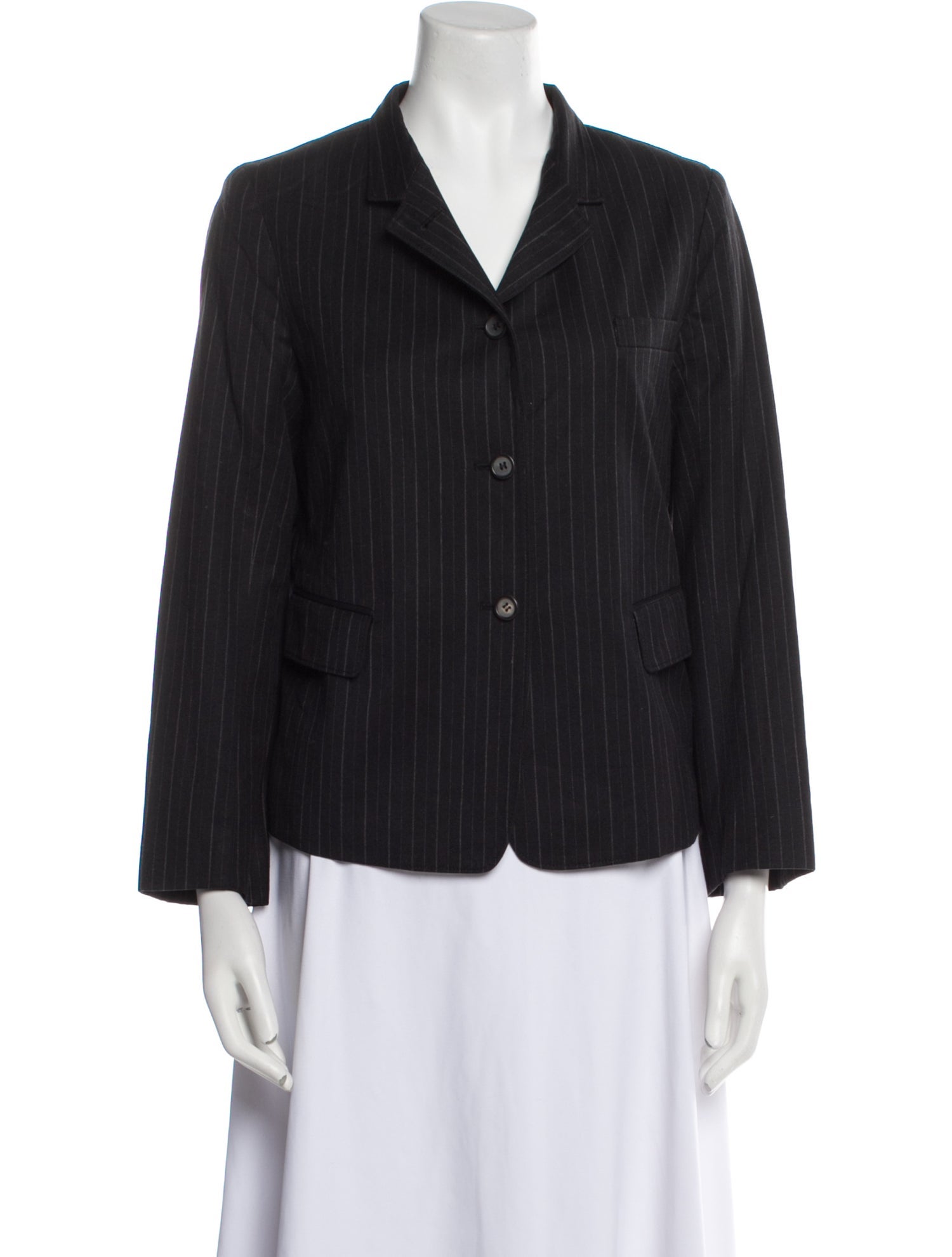 Nili Lotan Virgin Wool Striped Blazer