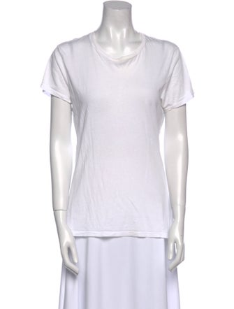 Nili Lotan Scoop Neck Short Sleeve T-Shirt