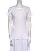 Nili Lotan Scoop Neck Short Sleeve T-Shirt