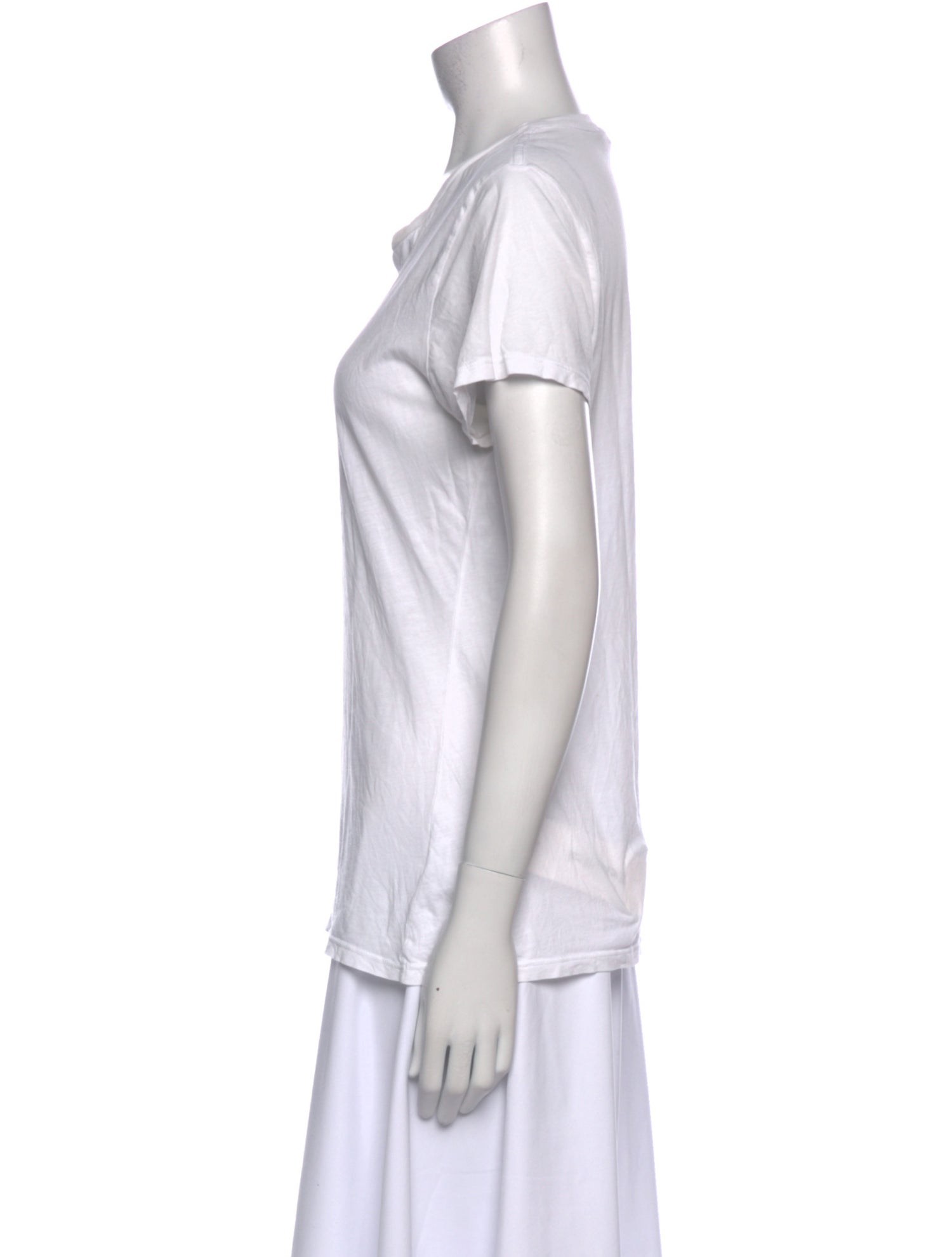 Nili Lotan Scoop Neck Short Sleeve T-Shirt