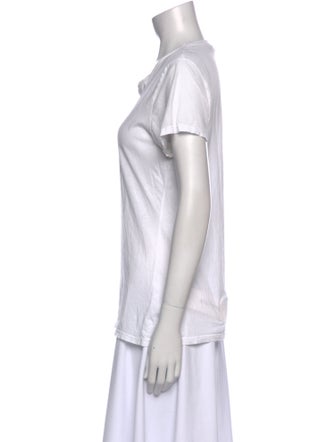 Nili Lotan Scoop Neck Short Sleeve T-Shirt