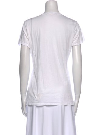 Nili Lotan Scoop Neck Short Sleeve T-Shirt