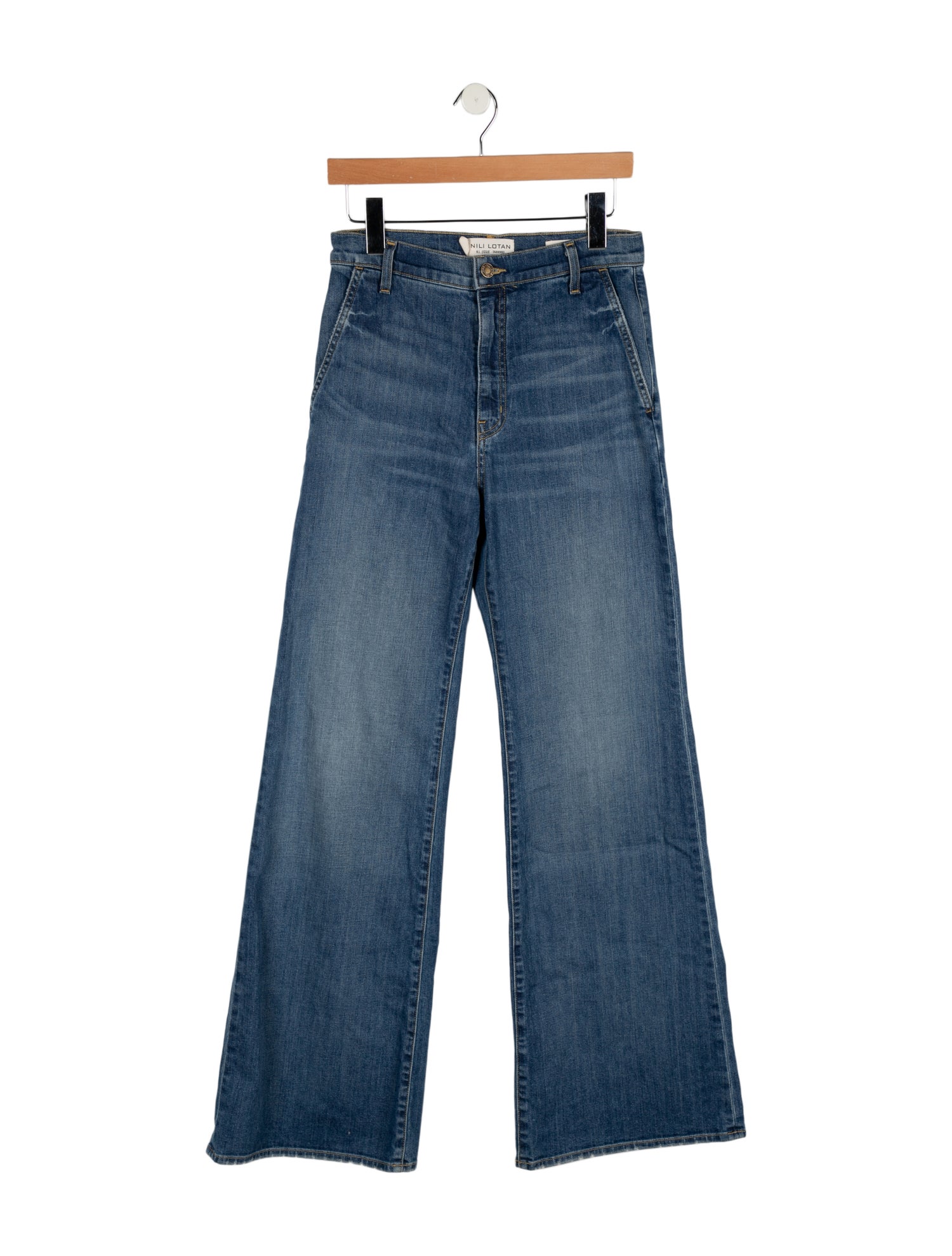 Nili Lotan High-Rise Wide Leg Jeans