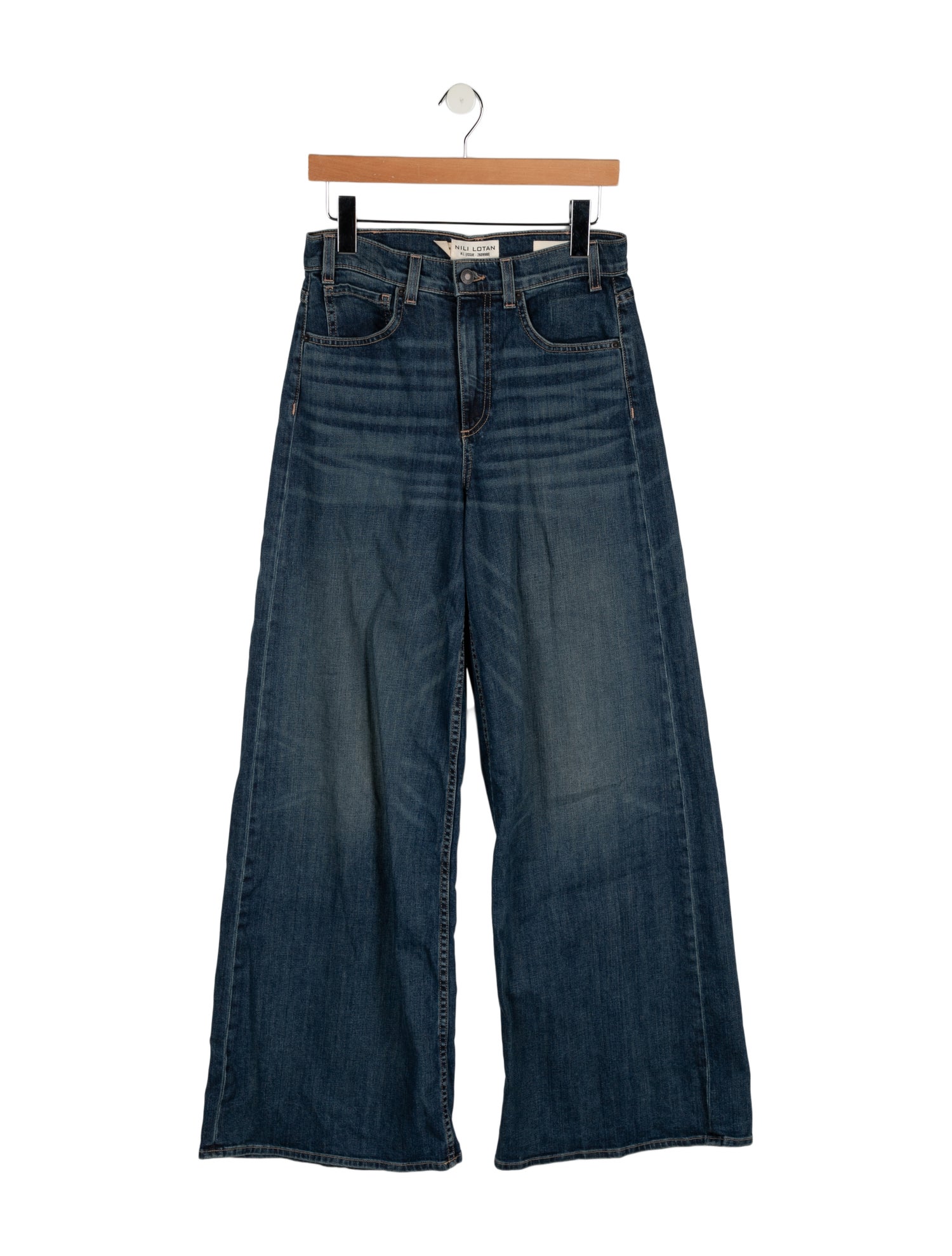 Nili Lotan High-Rise Wide Leg Jeans